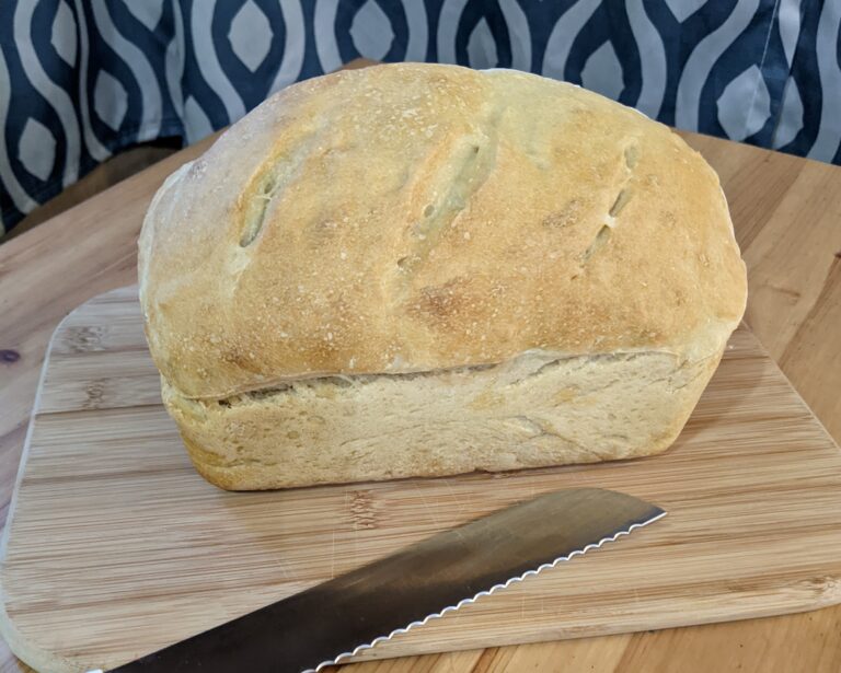 No Knead Sourdough Bread