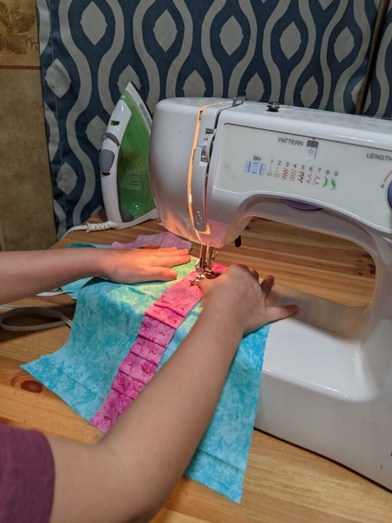 Kaylee sewing ruffle